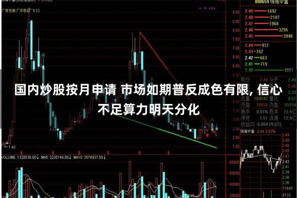 国内炒股按月申请 市场如期普反成色有限, 信心不足算力明天分化